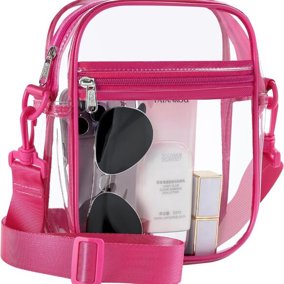 Other - Clear Bag Stadium Approved Crossbody Shoulder Messenger Clear Purse with Adjusta